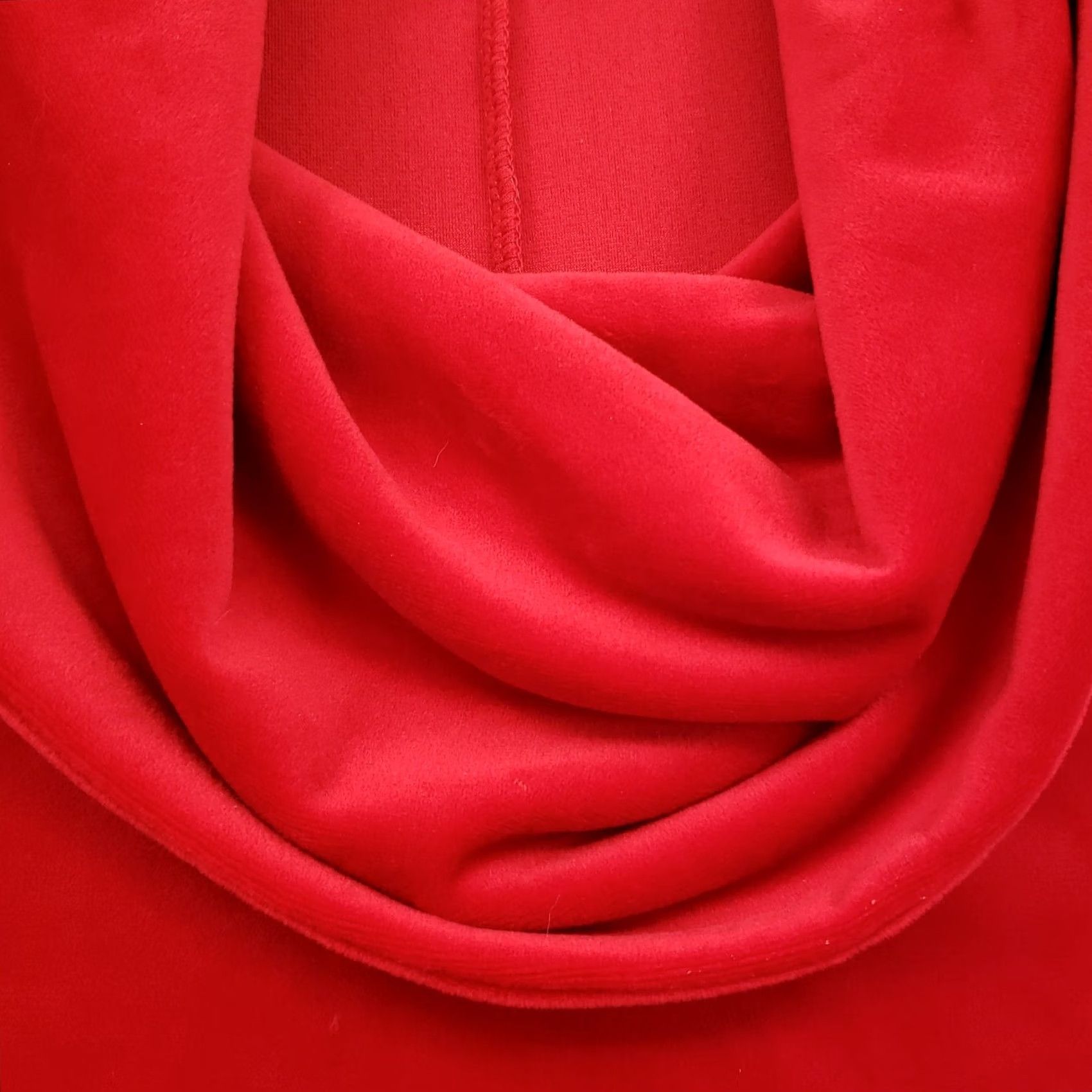 Vintage Catherines Sweater Womens 0X Plus Red Pullover Cowlneck Stretch Knit Size XL / US 12-14 / IT 48-50 - 4 Thumbnail