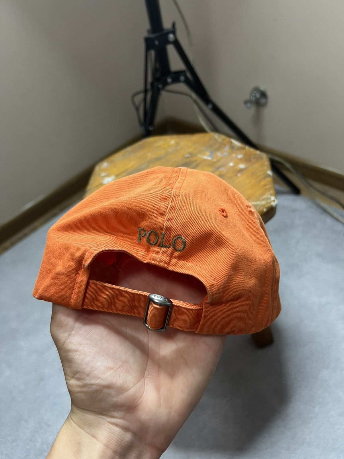 Polo Ralph Lauren Vintage Polo Ralph Lauren Orange Adjustable Cap Size ONE SIZE - 5 Thumbnail