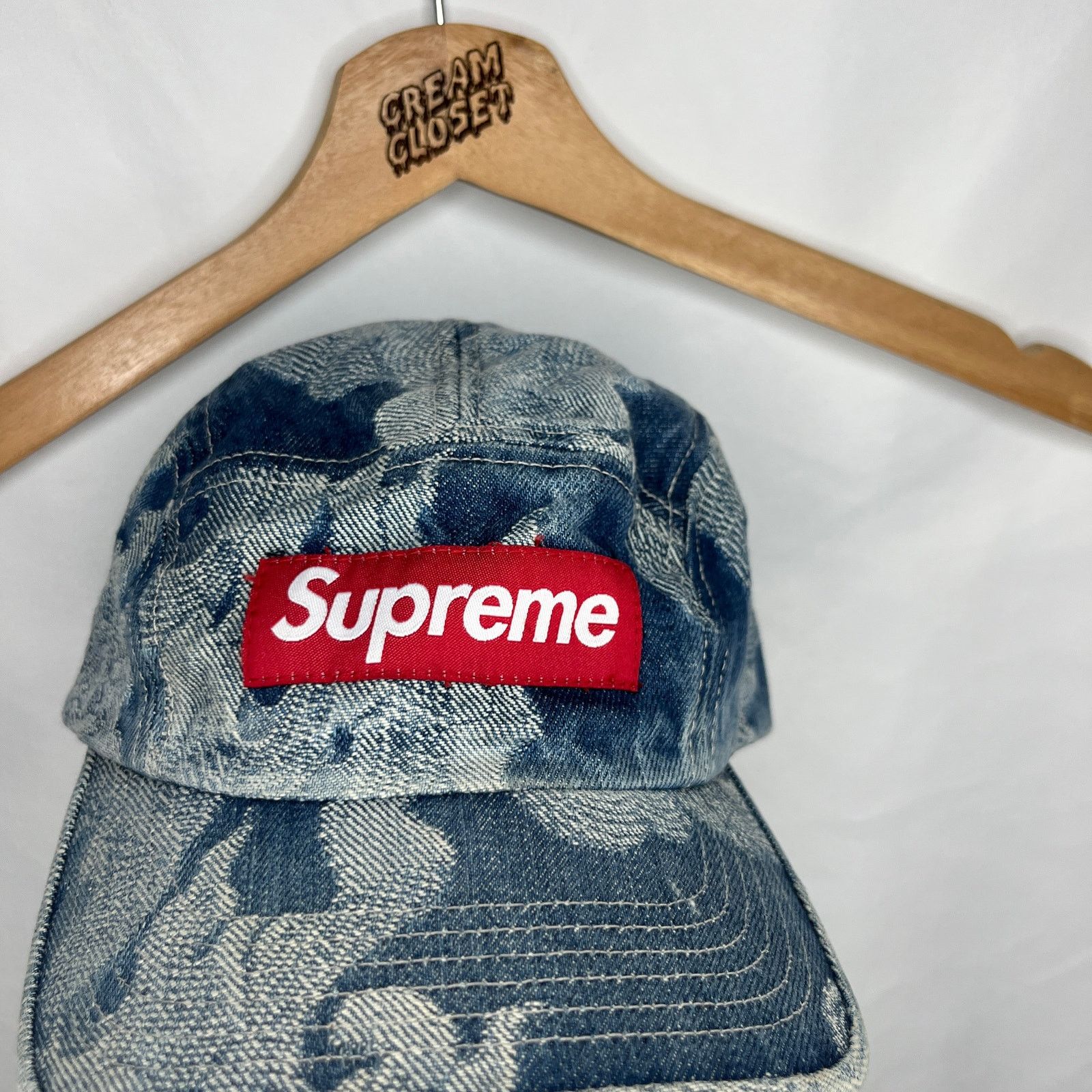 Supreme Supreme Denim Camp Cap Box Logo Hat in Snake Print