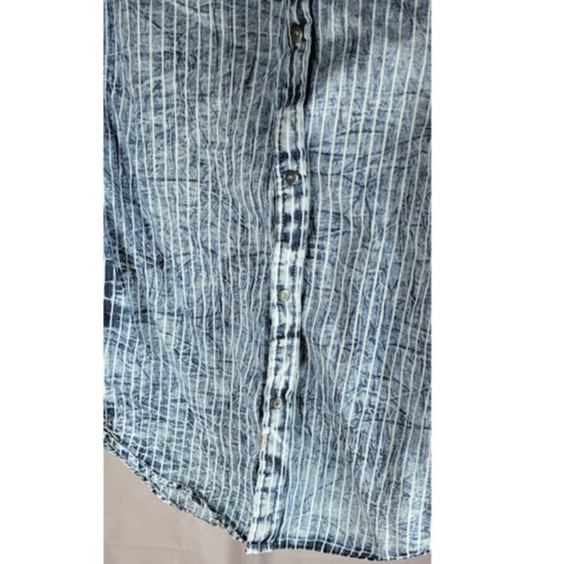 Calvin Klein Calvin Klein Jeans Men Blue Striped Button Down Shirt Size S Size US S / EU 44-46 / 1 - 5 Thumbnail