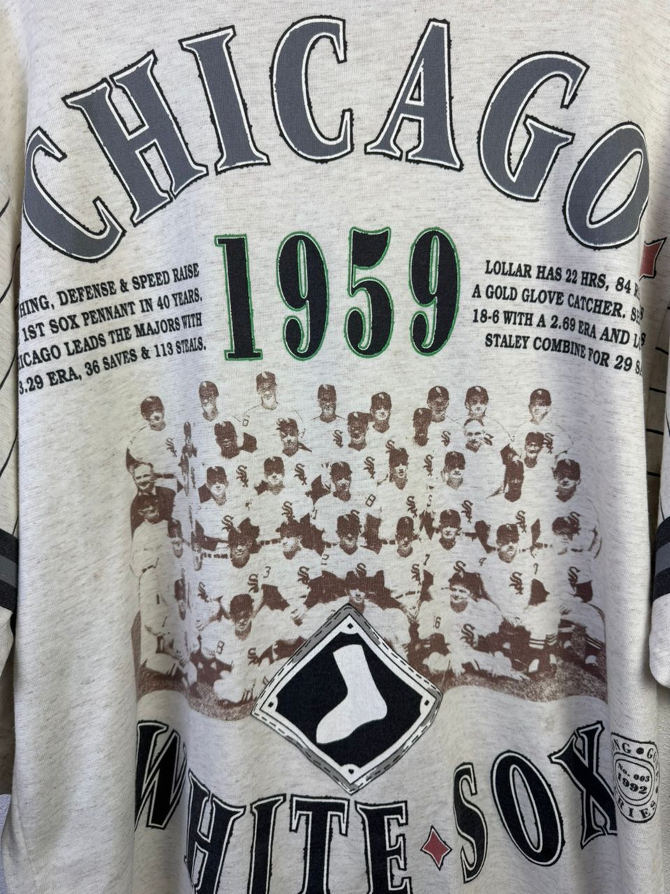 Vintage Vintage 90s THE GO-GO SOX CHICAGO Baseball Over print Tees Size US L / EU 52-54 / 3 - 4 Thumbnail