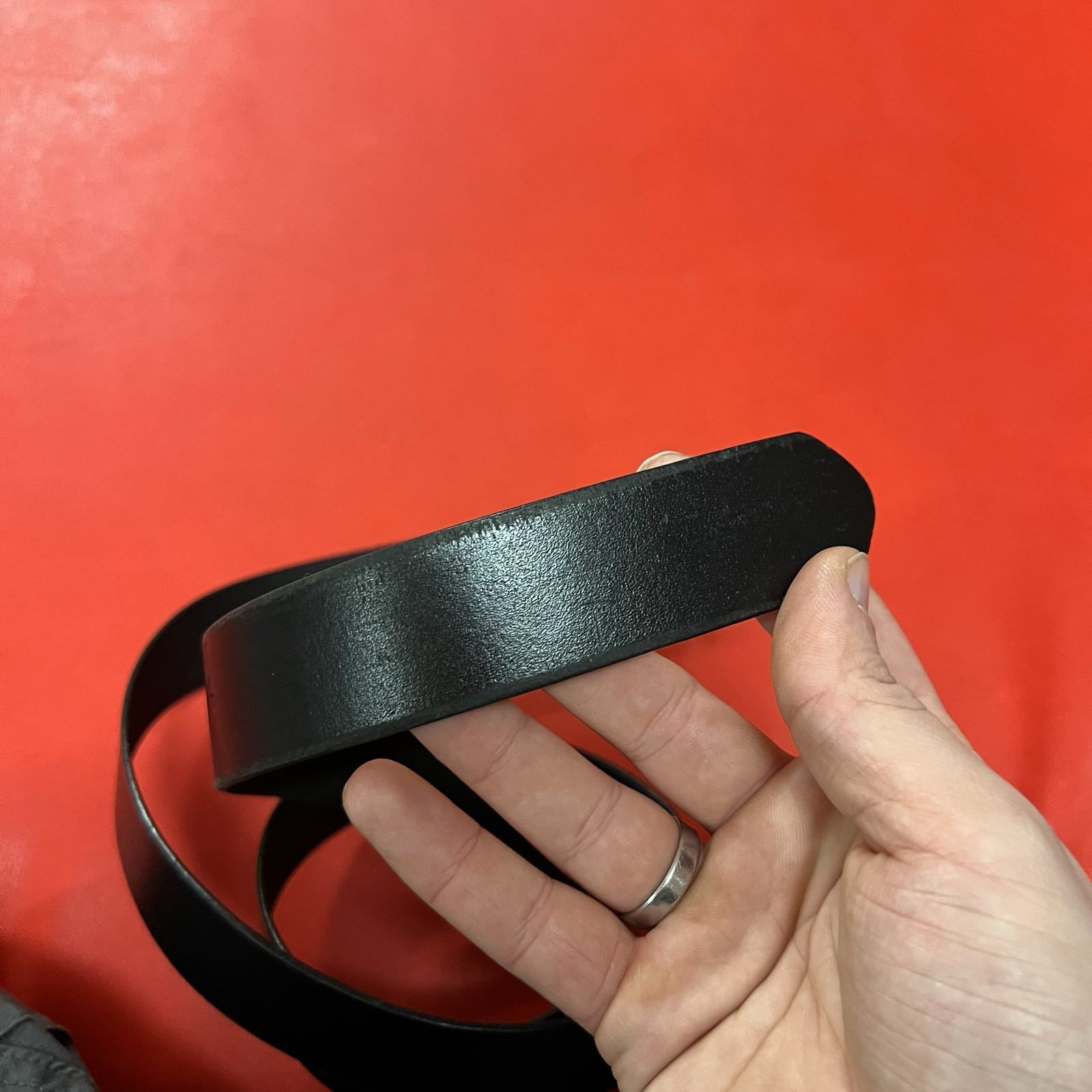 Ferrari Ferrari Black Leather belt Size ONE SIZE - 3 Thumbnail