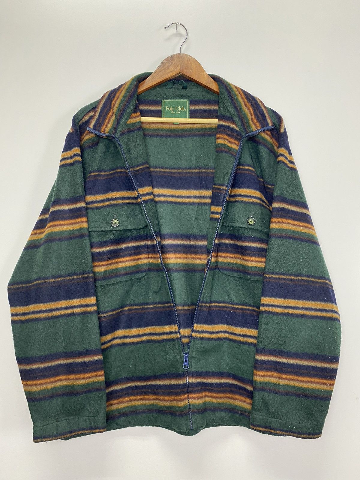 Beverly Hills Polo Club × Vintage Vintage 90’s Polo Club Fleece Jacket Size US M / EU 48-50 / 2 - 10 Thumbnail