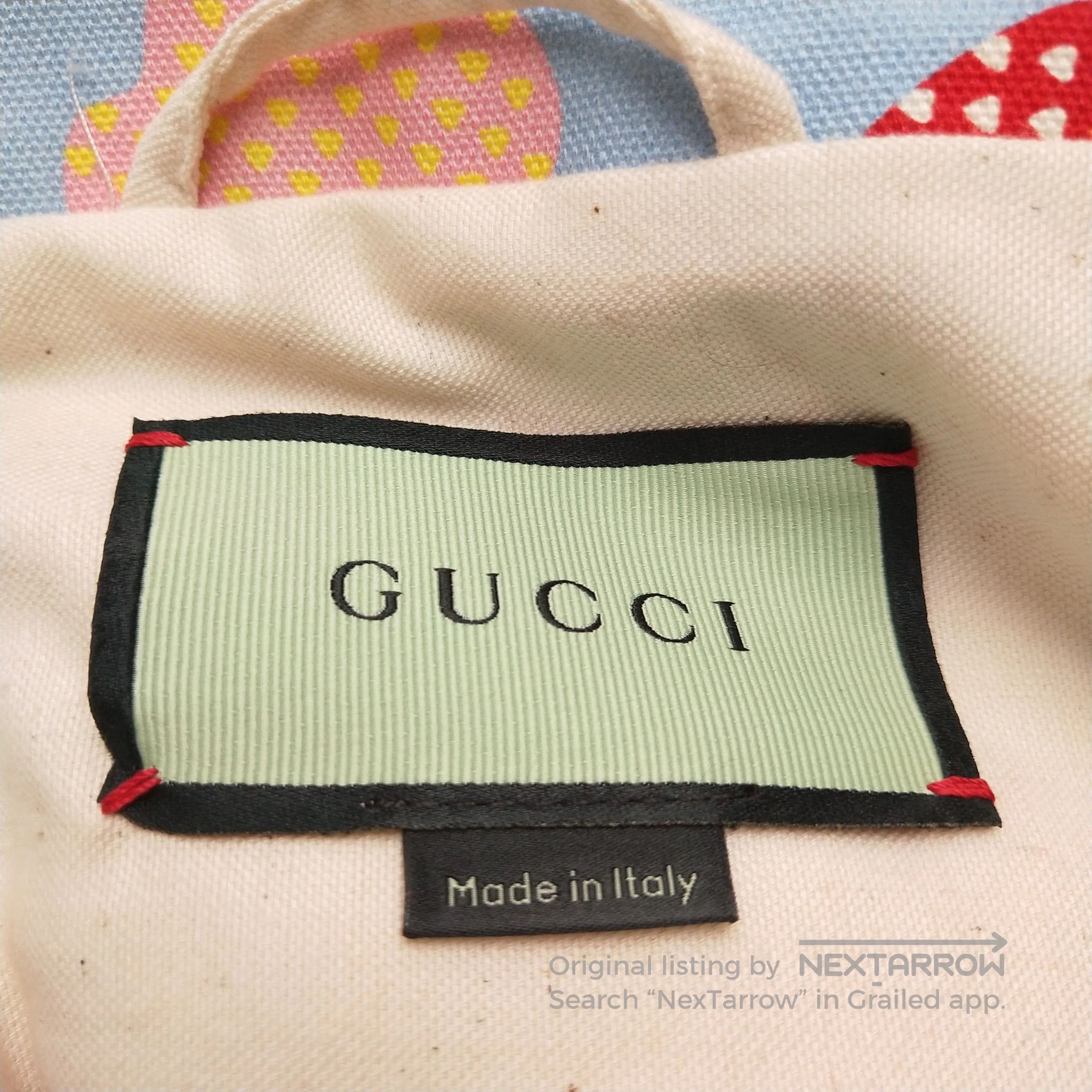 Gucci Gucci Blue Apple Print GG Logo Collared Jacket. Size US M / EU 48-50 / 2 - 4 Thumbnail