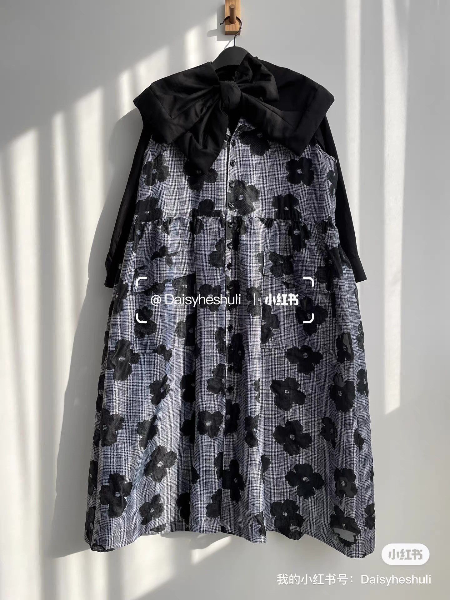 Comme des Garcons Comme des Garçons CDG Tricot Floral Plaid Tank Dress Ｑ24 Size M / US 6-8 / IT 42-44 - 1 Thumbnail