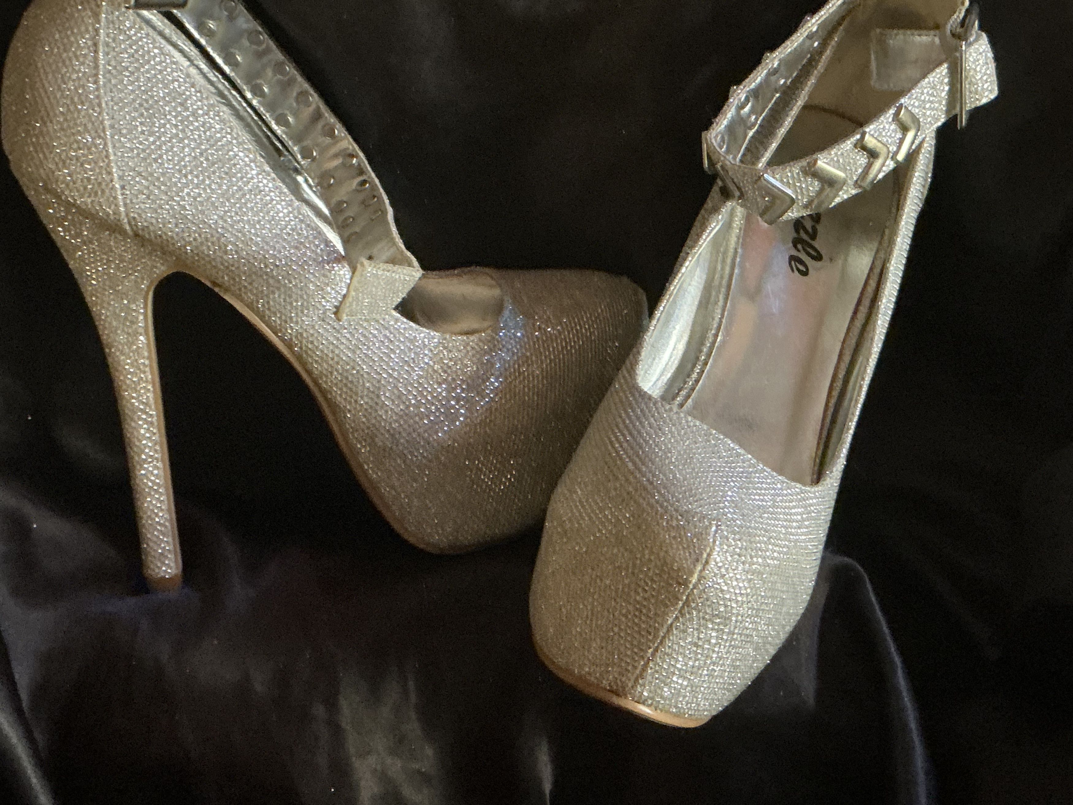 Other Gorgeous PAZZLE 5-inch silver glitter stiletto $90 OBO Size US 6 / IT 36 - 5 Thumbnail