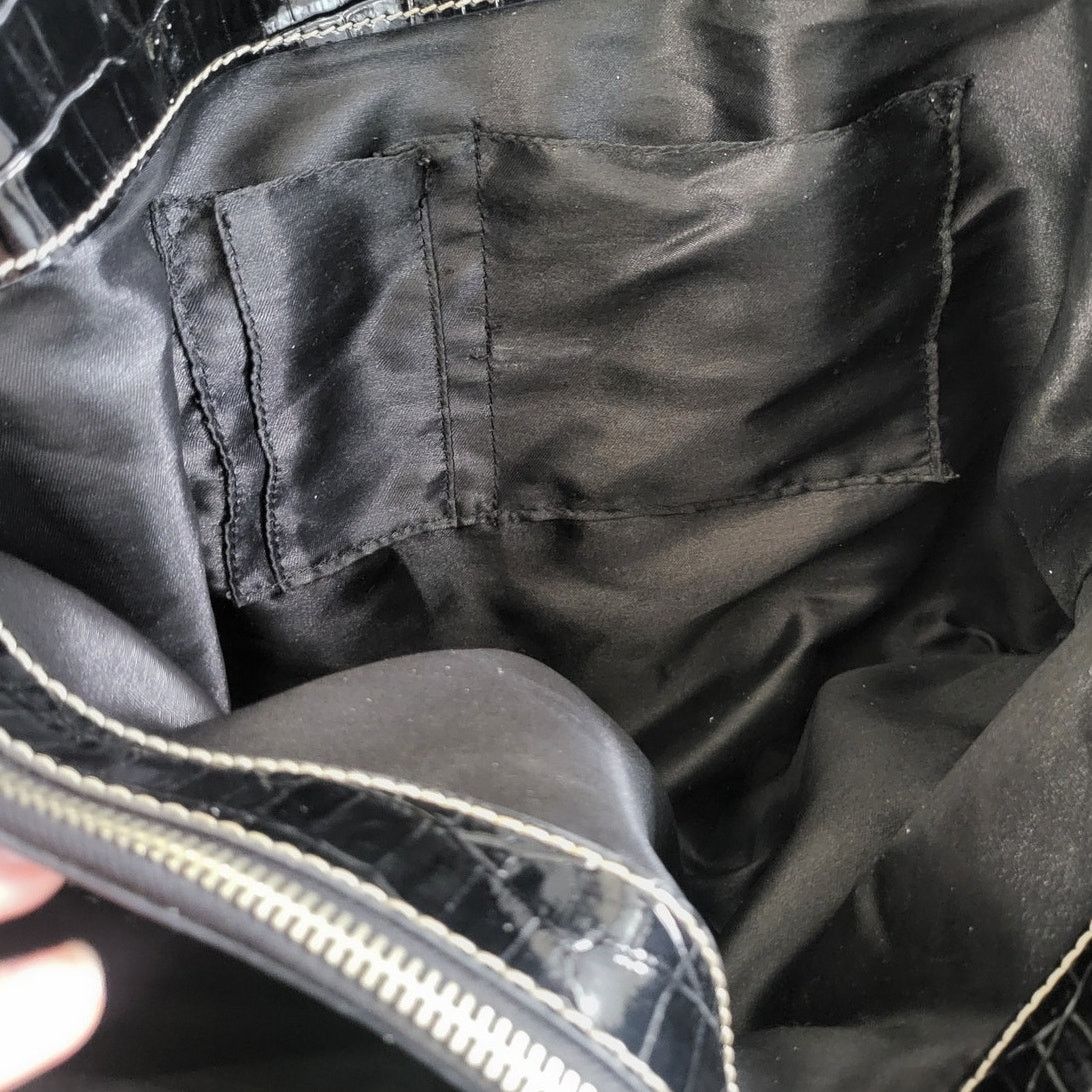 Guess Guess Vintage Black and Silver Large Shoulder Bag Size ONE SIZE - 7 Thumbnail