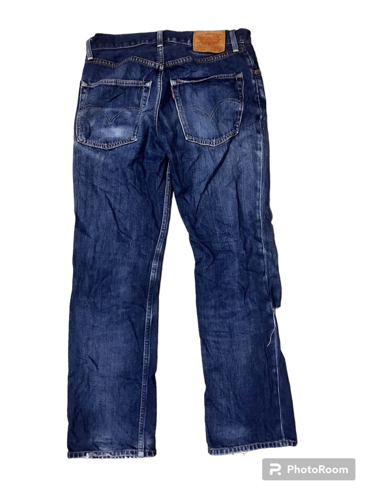 Japanese Brand × Levi's Vintage Clothing Levi’s 502 Selvedge Distress Denim Jeans Size US 30 / EU 46 - 2 Thumbnail