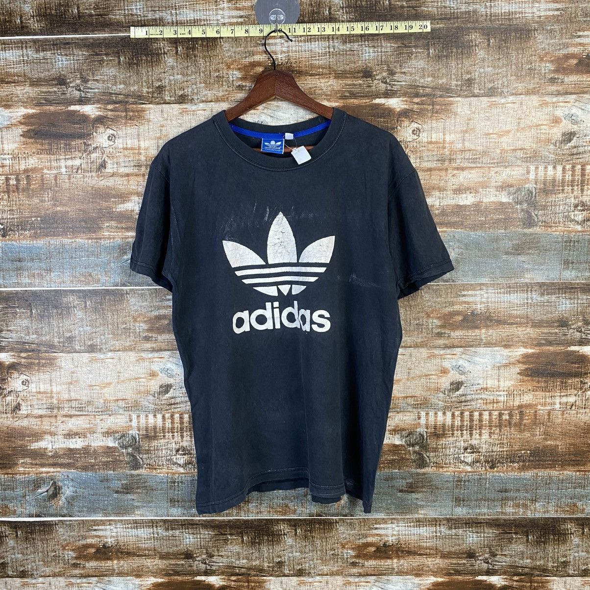 Adidas DL Adidas vintage Black T-Shirt #C1189 Size US M / EU 48-50 / 2 - 1 Thumbnail