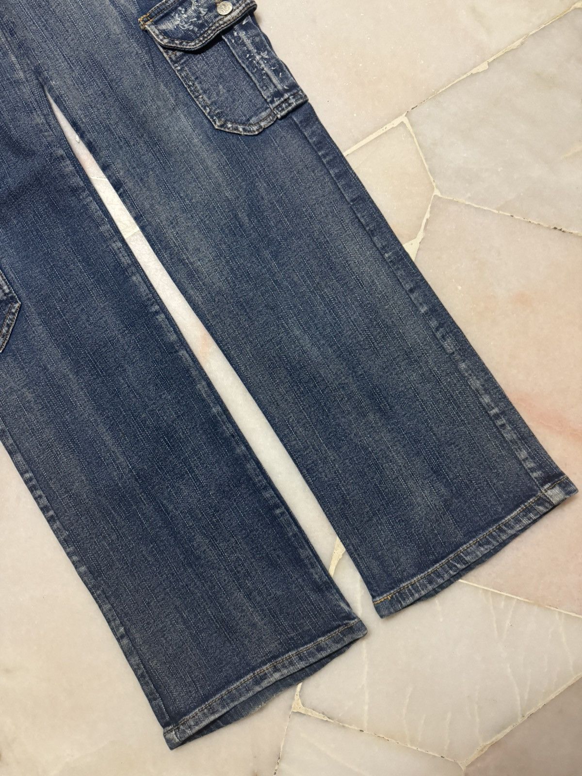 20471120 💥RARE💥JAPANESE CARGO JEANS MULTIPOCKET STYLE WASHED JEAN Size US 28 / EU 44 - 9 Thumbnail