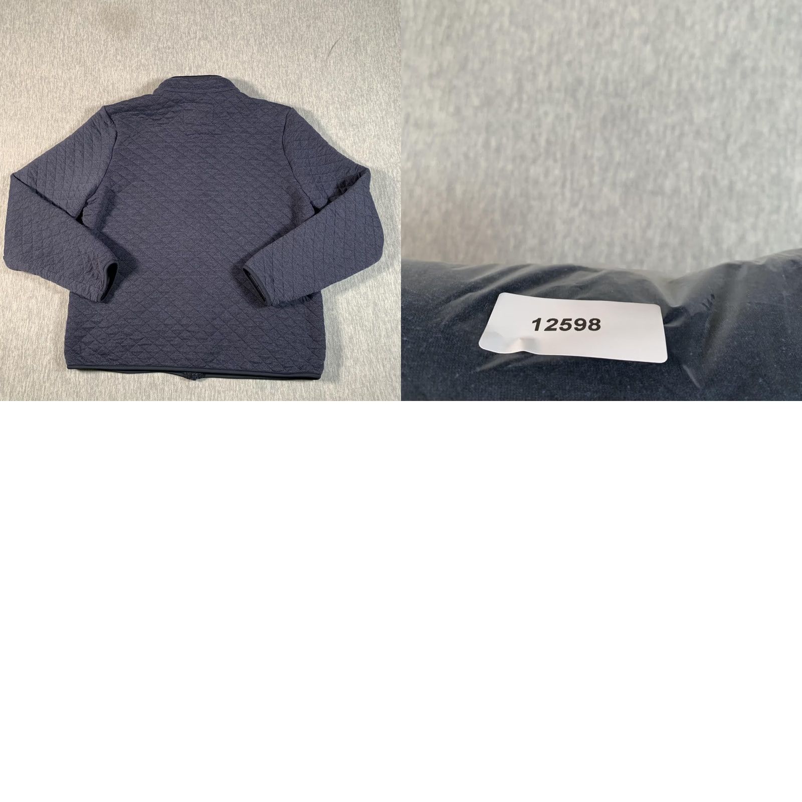 Marine Layer Marine Layer Jacket Mens Large Navy Quilted Full Zip Corbet Heather Pockets Size US L / EU 52-54 / 3 - 9 Thumbnail