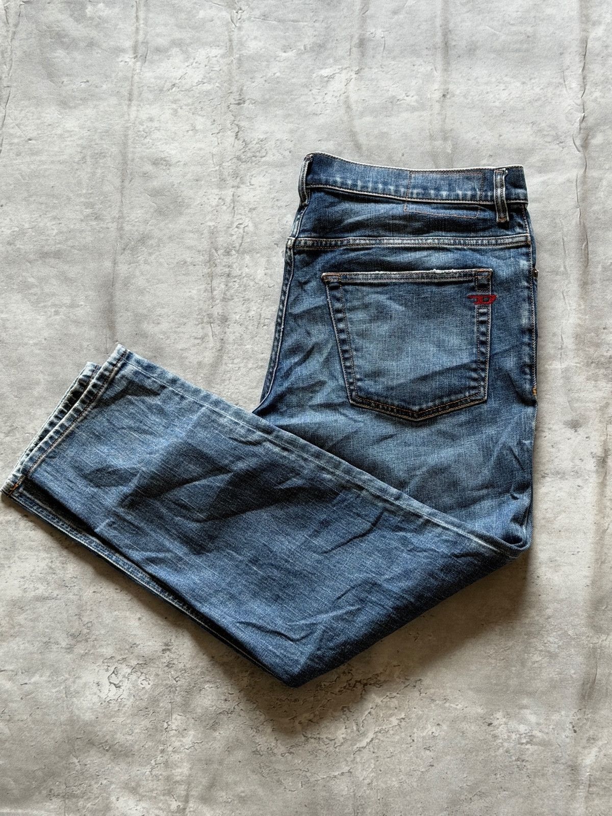 Diesel Y2K Diesel Industries 2005 5-Pocket Relaxed Ocean Wash Sz