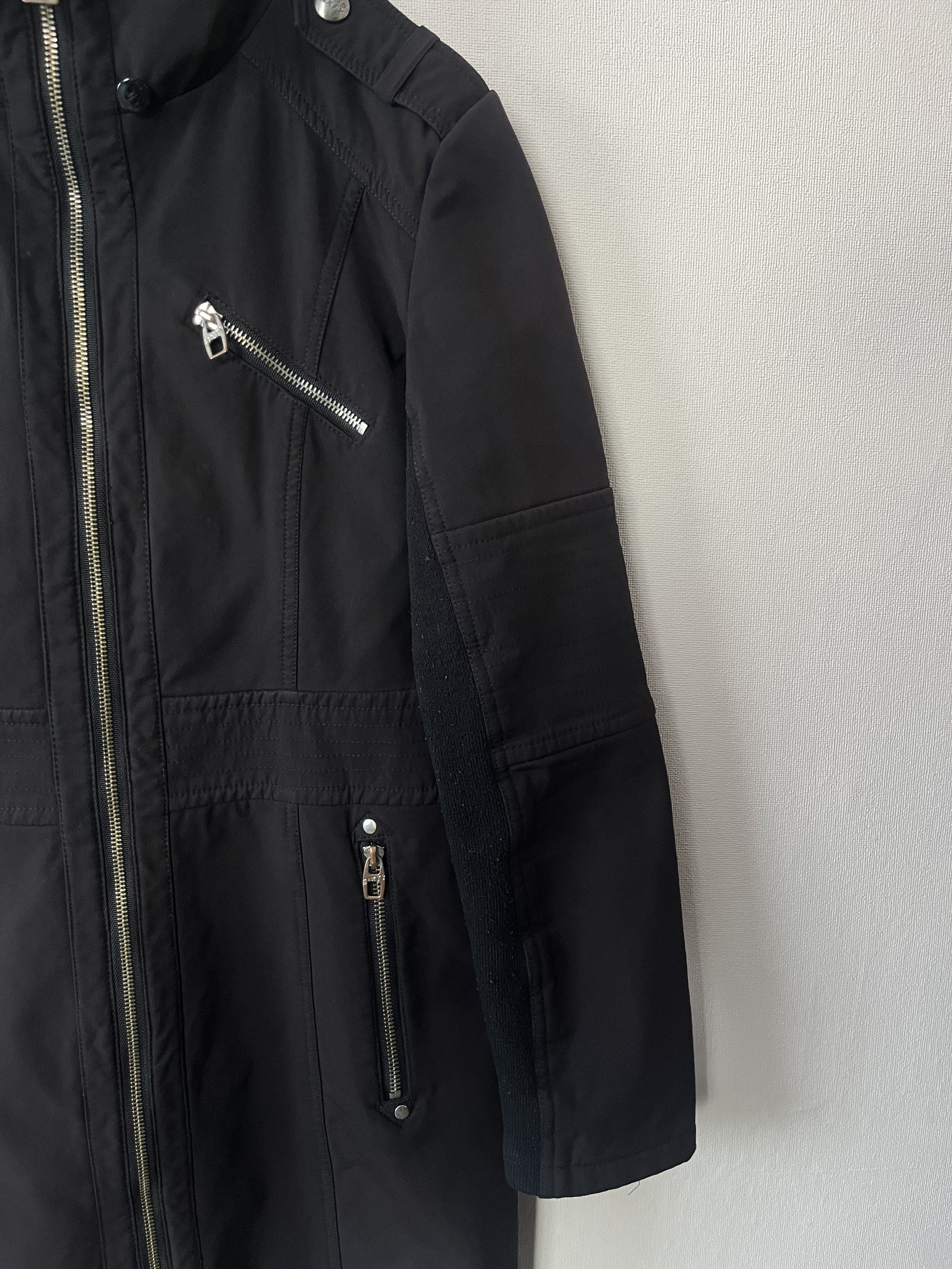 Miss Sixty M60 Miss Sixty Women's Black Coat Zip Pocket Jacket Long Size S / US 4 / IT 40 - 4 Thumbnail