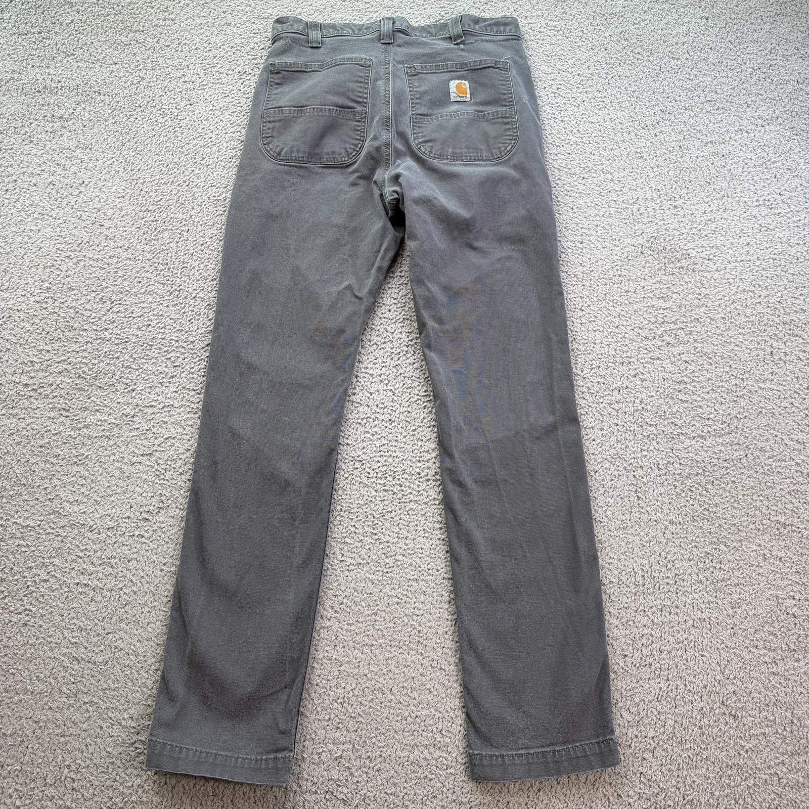 Carhartt Carhartt 102821 Straight Fit Work Pants Gray 32x32 Carpenter Size US 32 / EU 48 - 2 Thumbnail