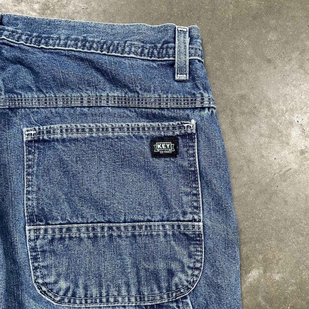 Vintage Vintage Key Baggy Carpenter Jeans Dark Wash Skater Denim Size US 32 / EU 48 - 3 Thumbnail