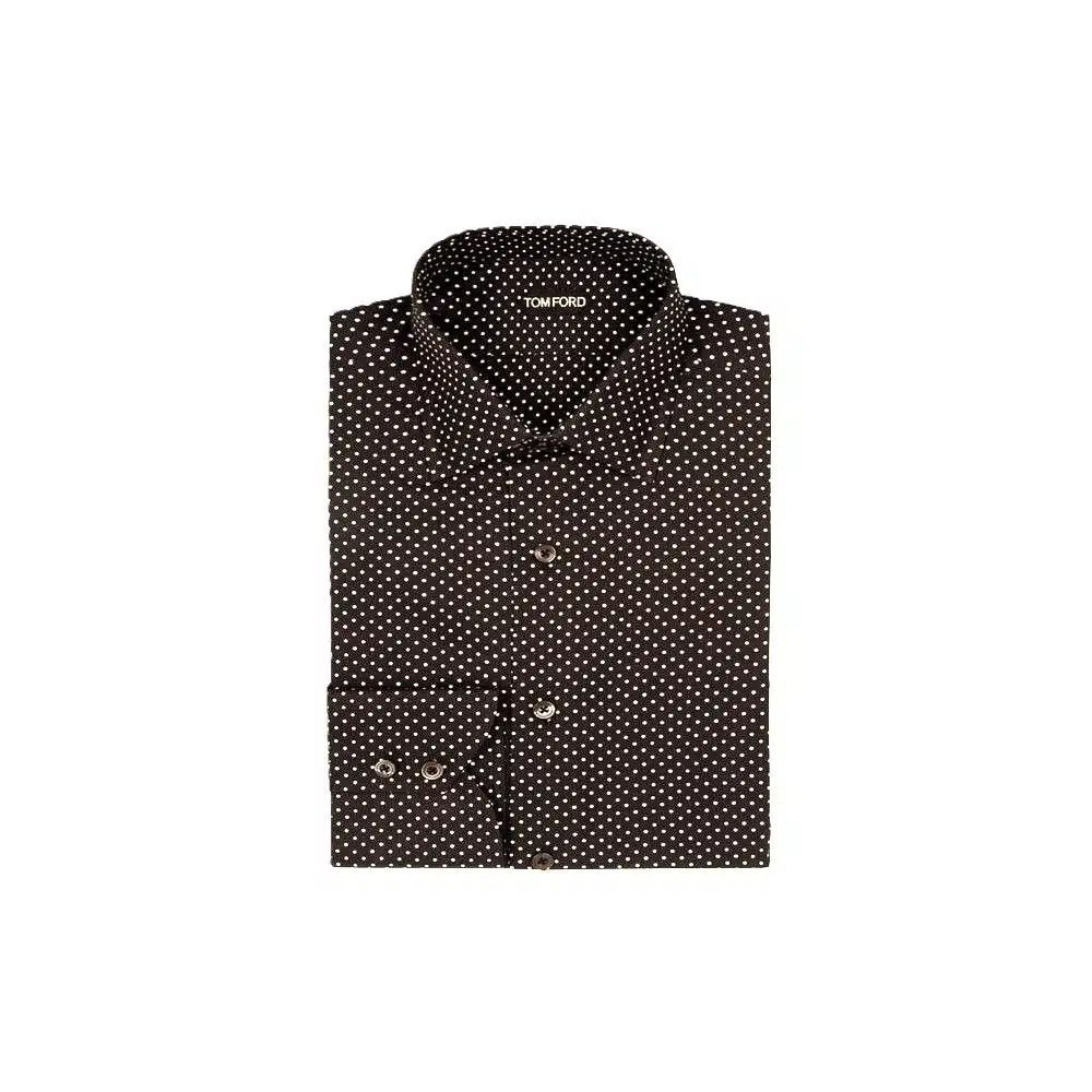 Tom Ford o1loc1c1025 HSC001 Dots Shirt in Brown Size US S / EU 44-46 / 1 - 1 Preview