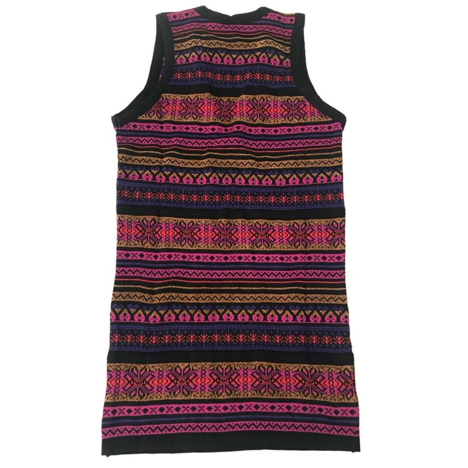 Other The Limited Wool Dress Women's Large Pink Striped Boho NWT Size L / US 10 / IT 46 - 4 Thumbnail