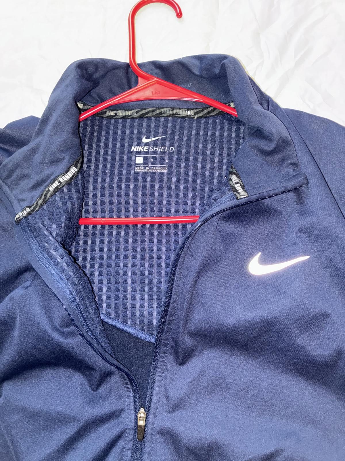 Nike Women’s Nike Running Jacket Navy Blue - Performance Thermal Size L / US 10 / IT 46 - 3 Thumbnail