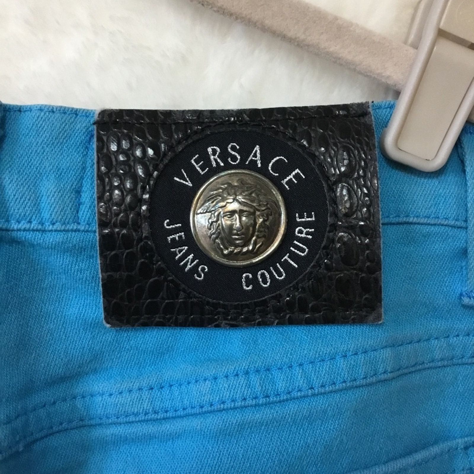 Versace Jeans Couture Versace Jeans Couture Bright Blue Stretch Denim Jeans Size 31" - 7 Thumbnail