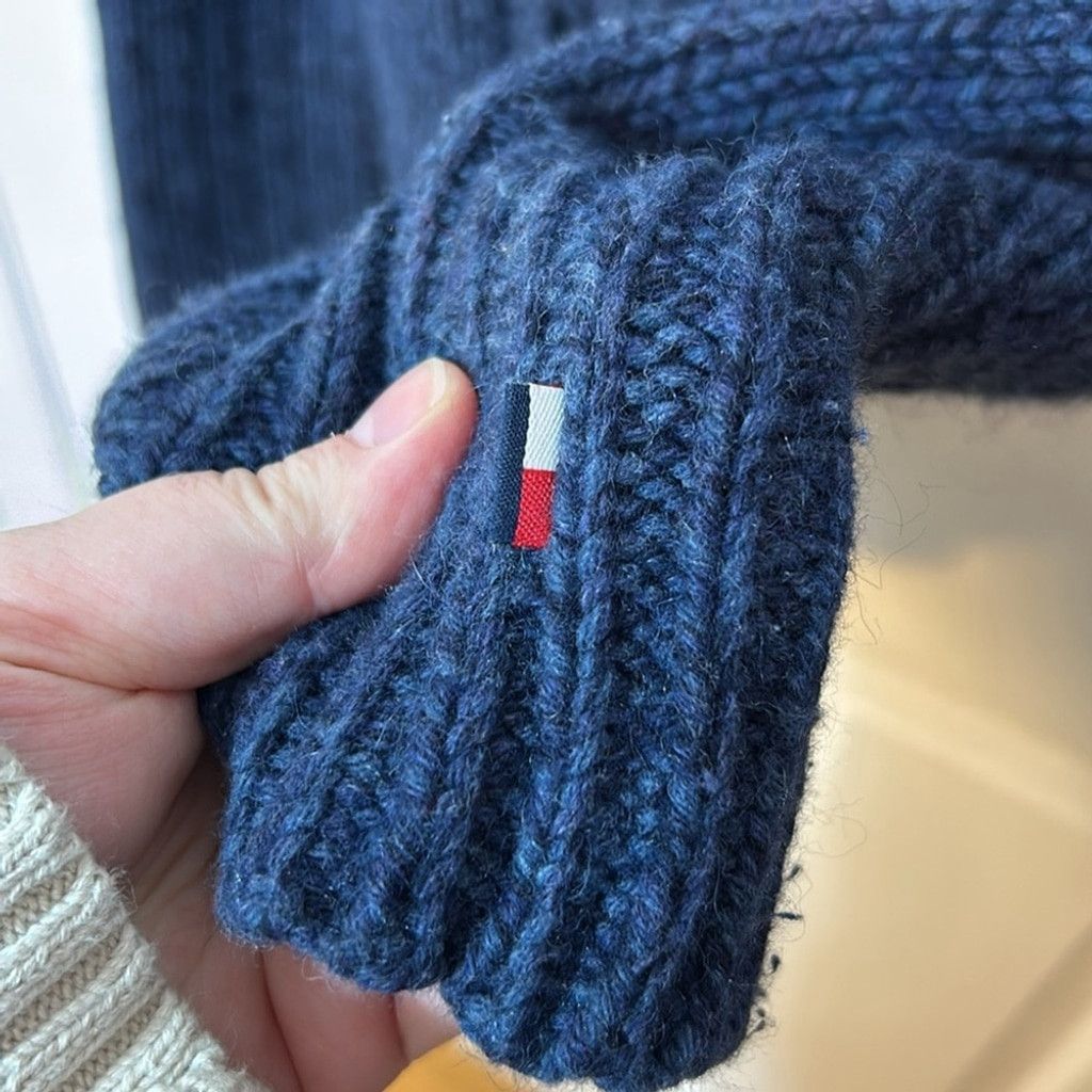 Tommy Hilfiger Tommy Hilfiger angora and lambswool blue zip Sweater large Size L / US 10 / IT 46 - 5 Thumbnail