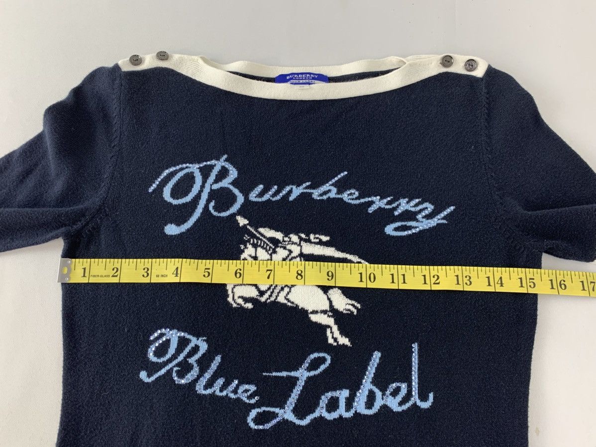 Burberry Burberry Blue Label Big Logo Knitwear Sweater Stretchable Size XS / US 0-2 / IT 36-38 - 9 Thumbnail