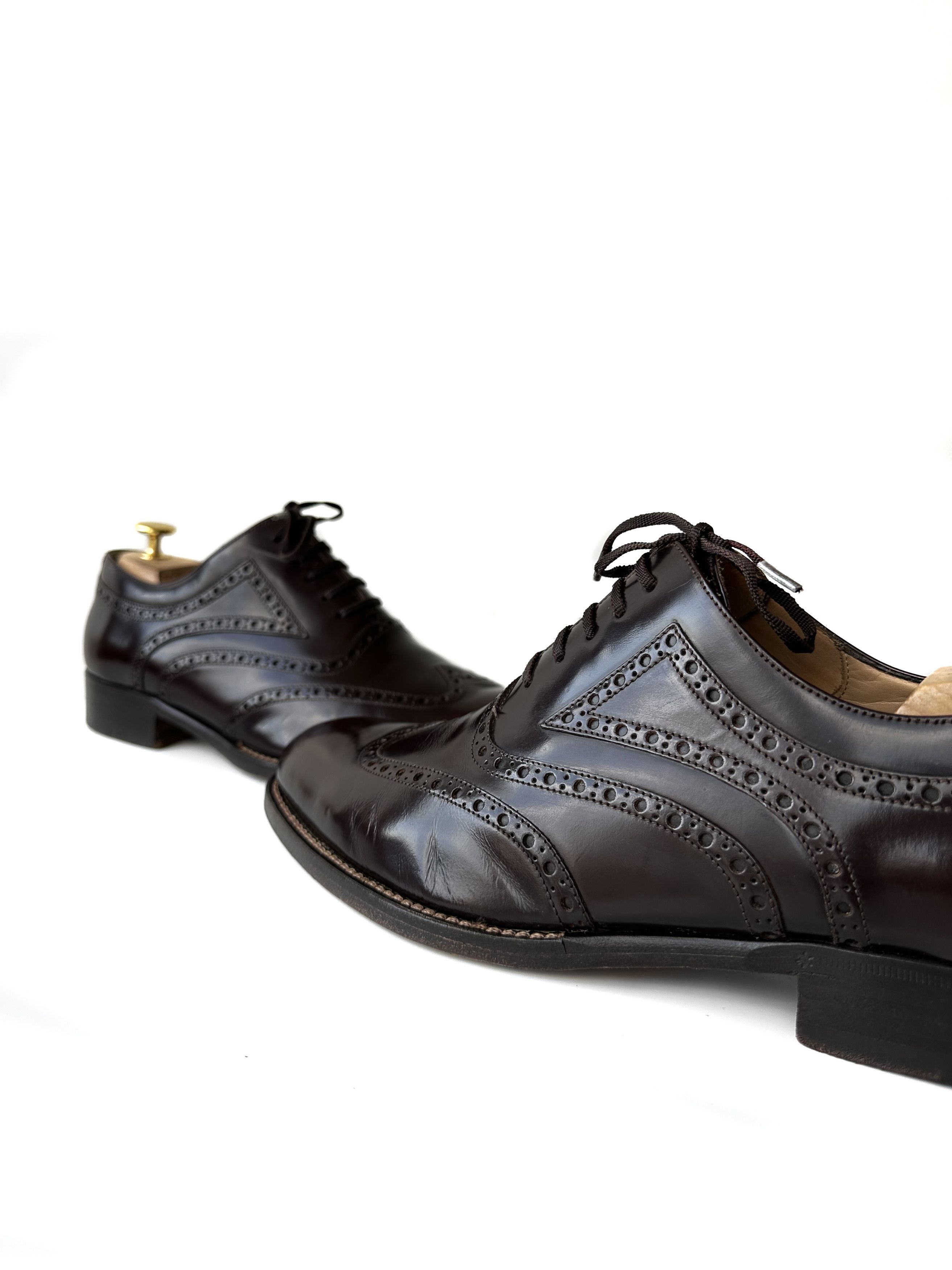Gucci Gucci dark brown brogue shoes Size US 9 / EU 42 - 3 Thumbnail