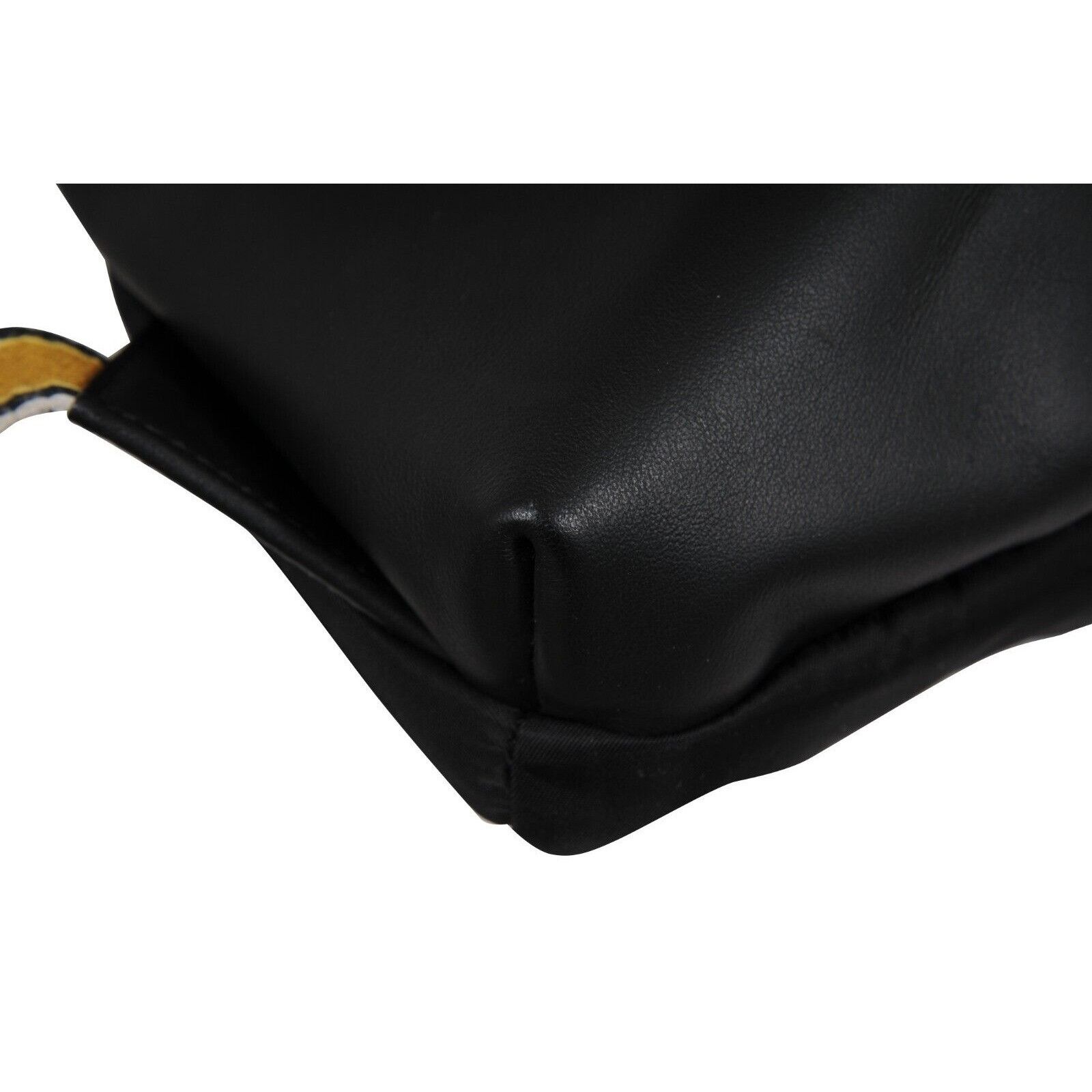 Fendi Nylon Vitello Drawstring Backpack Black Leather Size ONE SIZE - 13 Thumbnail