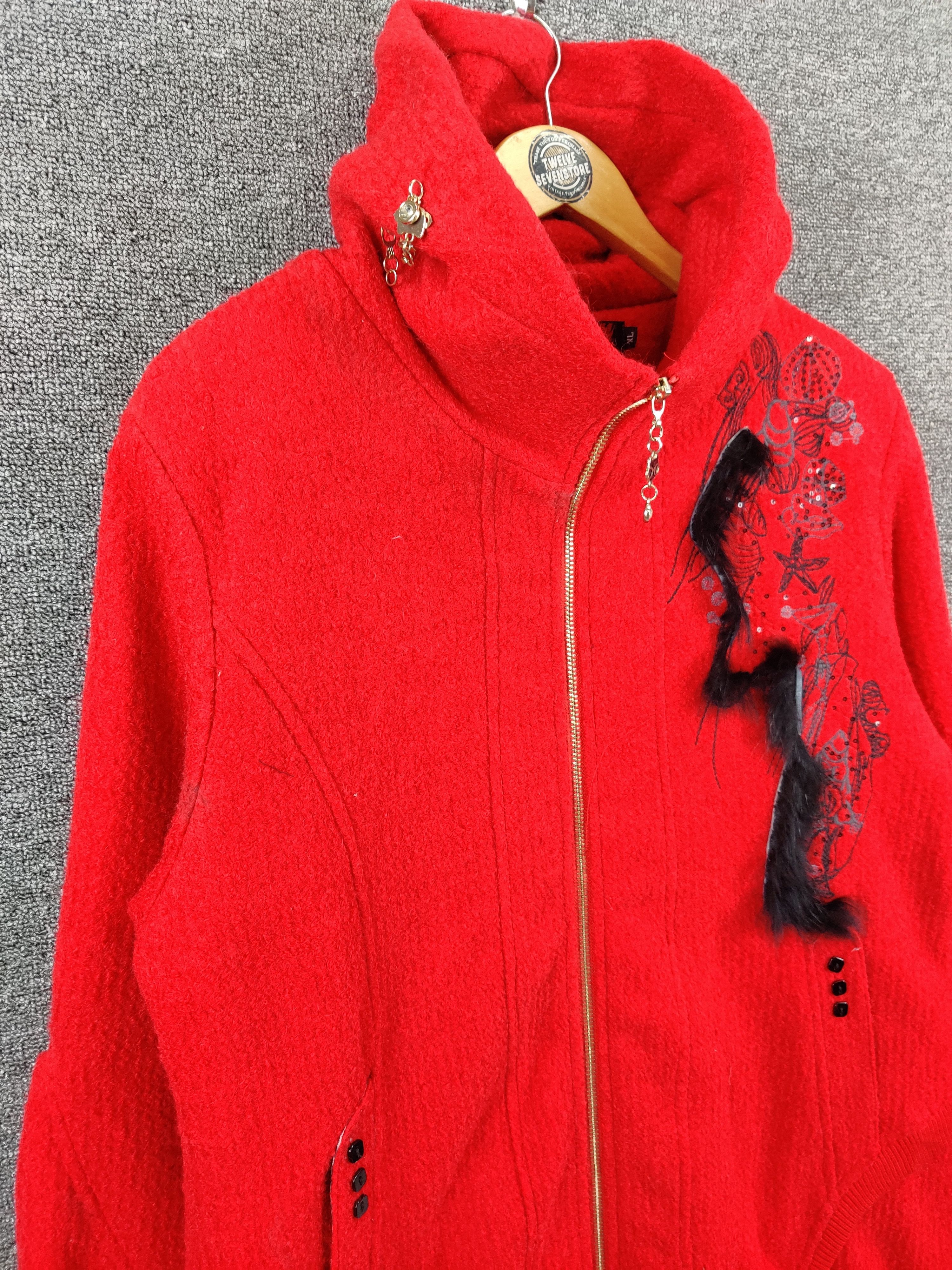 Japanese Brand Vintage Muonumai Wool Long Coat Jacket Nice Design Size US XL / EU 56 / 4 - 6 Thumbnail