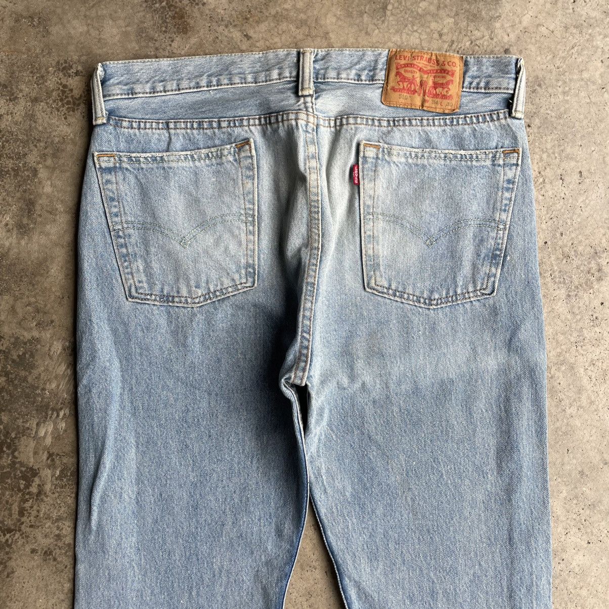 Levi's Vintage Clothing 🔥Vintage Levis 510 Stoned Washed Regular Fit Denim Jeans Size US 35 - 5 Thumbnail