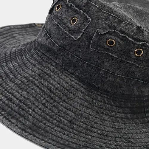 VIBE Outdoor Retro Bucket Sun Cap Hat Panama y2k Size ONE SIZE - 3 Thumbnail