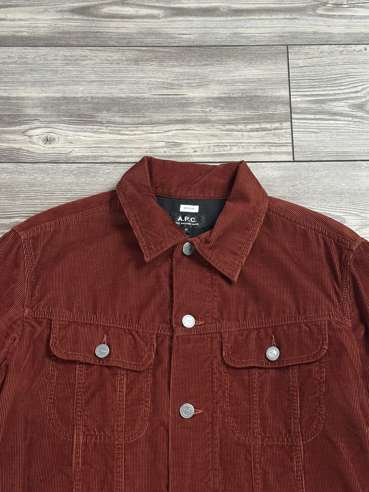 A.P.C. A.P.C Corduroy Trucker Jacket Size US M / EU 48-50 / 2 - 2 Thumbnail