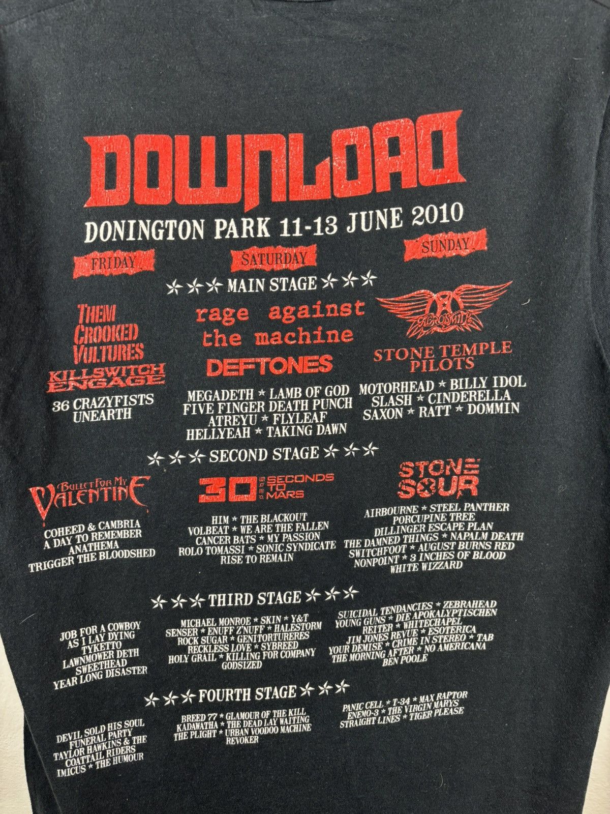Band Tees Donington Park Download Tour 2010 Logo vintage t shirt S Size US S / EU 44-46 / 1 - 5 Thumbnail