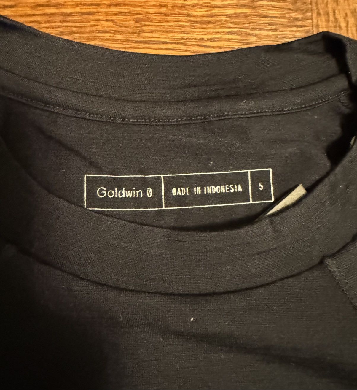 Goldwin Goldwin 0 Wool T-shirt Black 5(XL) Size US XL / EU 56 / 4 - 2 Thumbnail