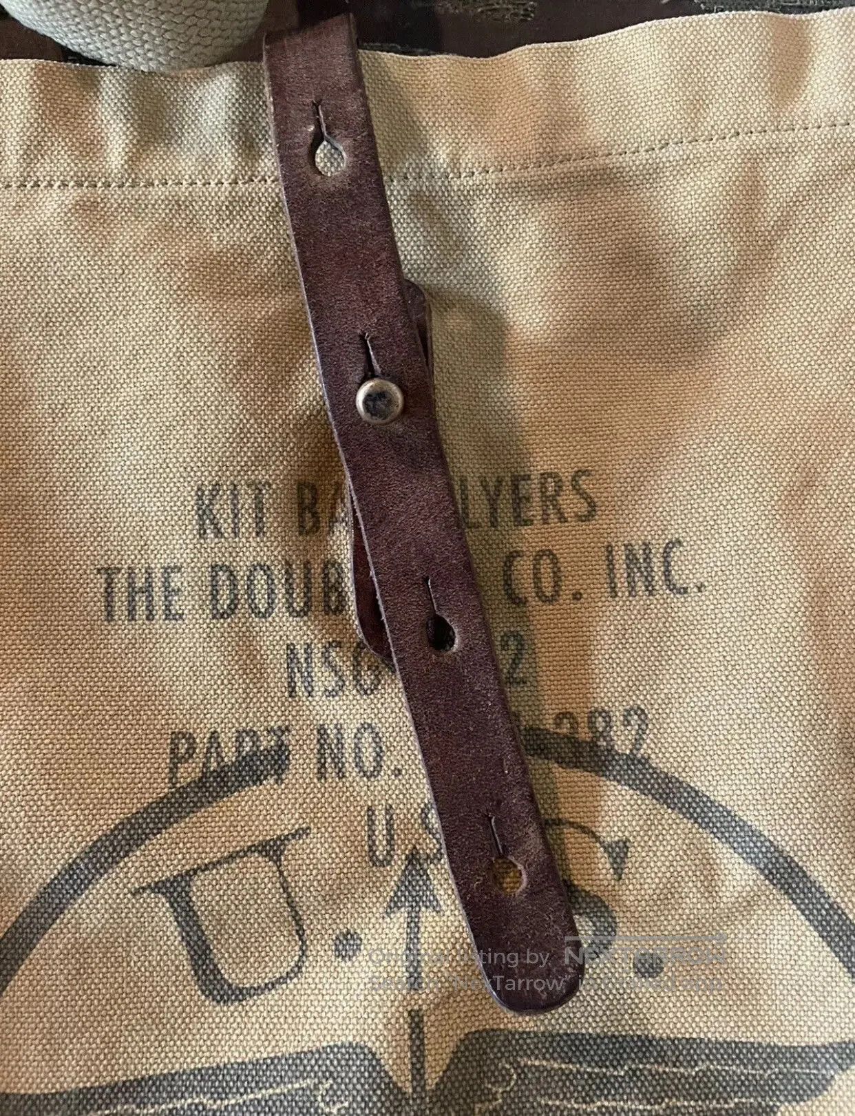RRL Ralph Lauren vintage olive canvas leather tote bag. Size ONE SIZE - 7 Thumbnail