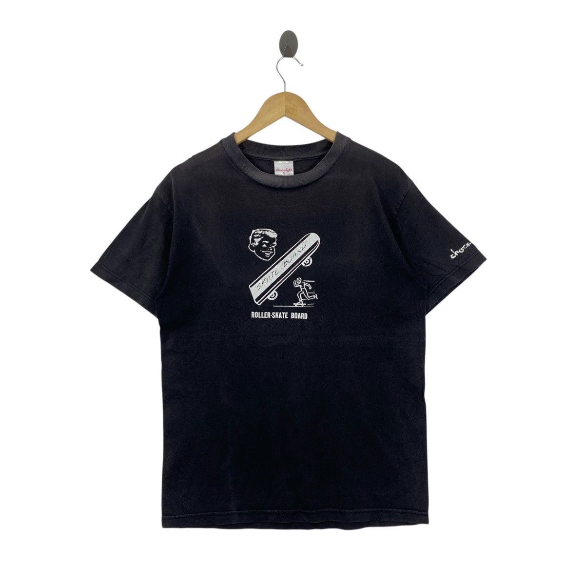 Vintage Vintage Chocolate Skateboards Roller Skate Tee Size M Black Size US M / EU 48-50 / 2 - 1 Thumbnail