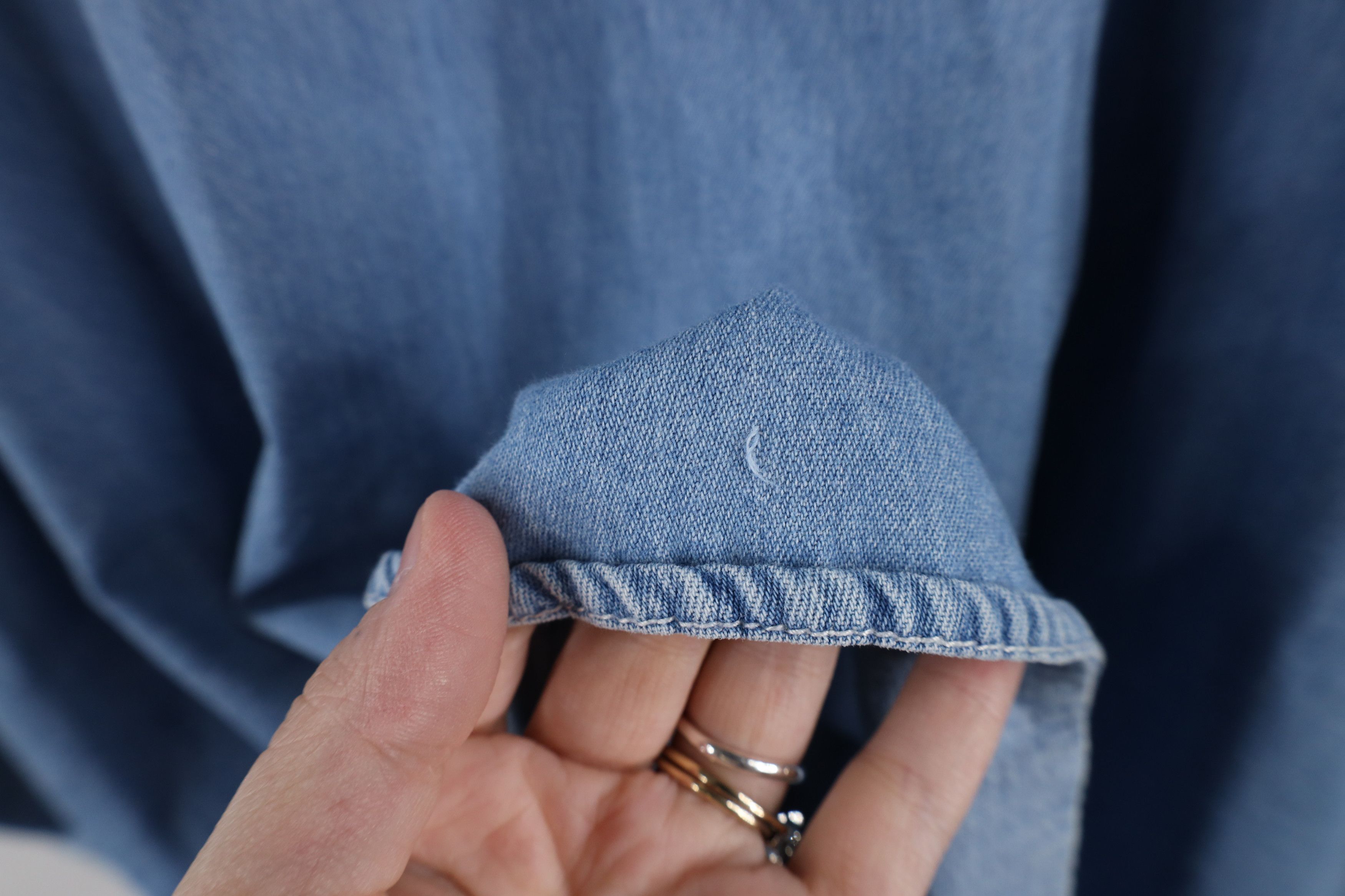 Vintage Vintage 90s Streetwear Garden Pumpkin Denim Button Shirt Size XXL / US 16-18 / IT 52-54 - 15 Thumbnail