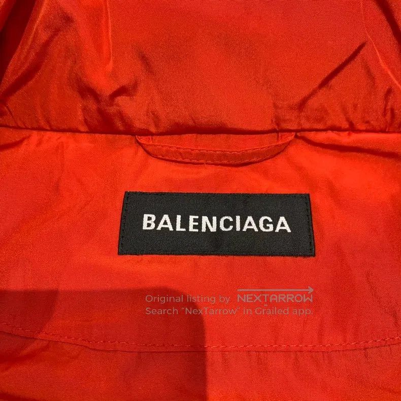 Balenciaga Balenciaga Red Embroidered Logo Windbreaker Jacket Size US M / EU 48-50 / 2 - 6 Thumbnail