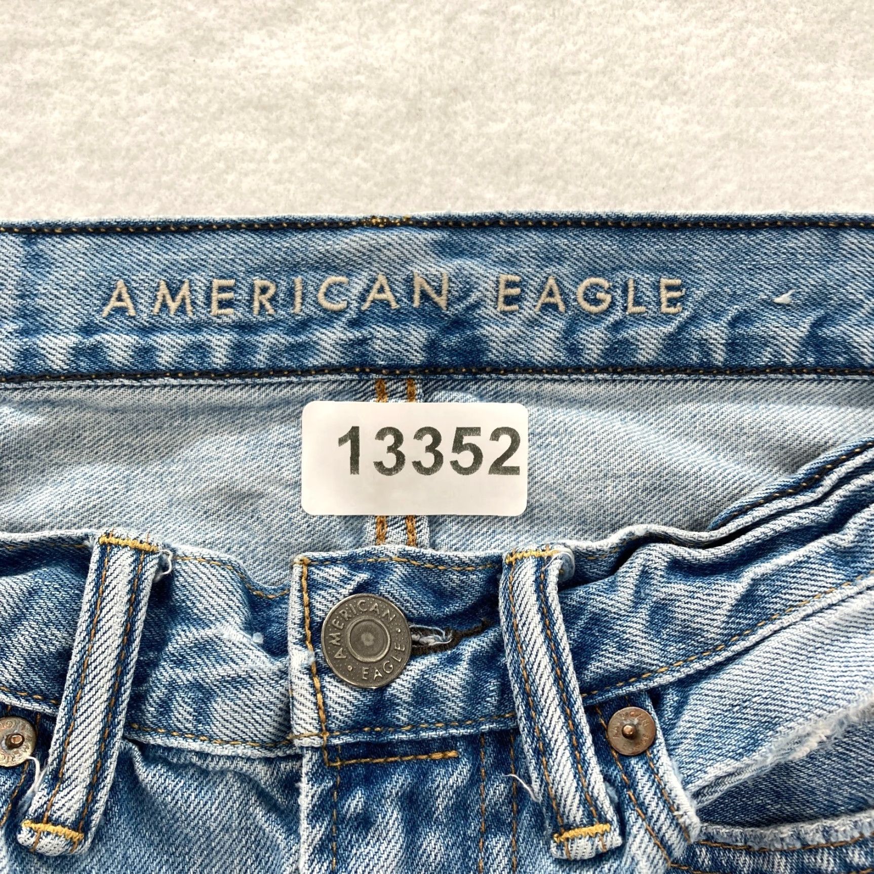 American Eagle Outfitters American Eagle Jeans Mens 28x26 Slim Leg Distressed Medium Wash Blue Denim Pant Size US 28 / EU 44 - 5 Thumbnail