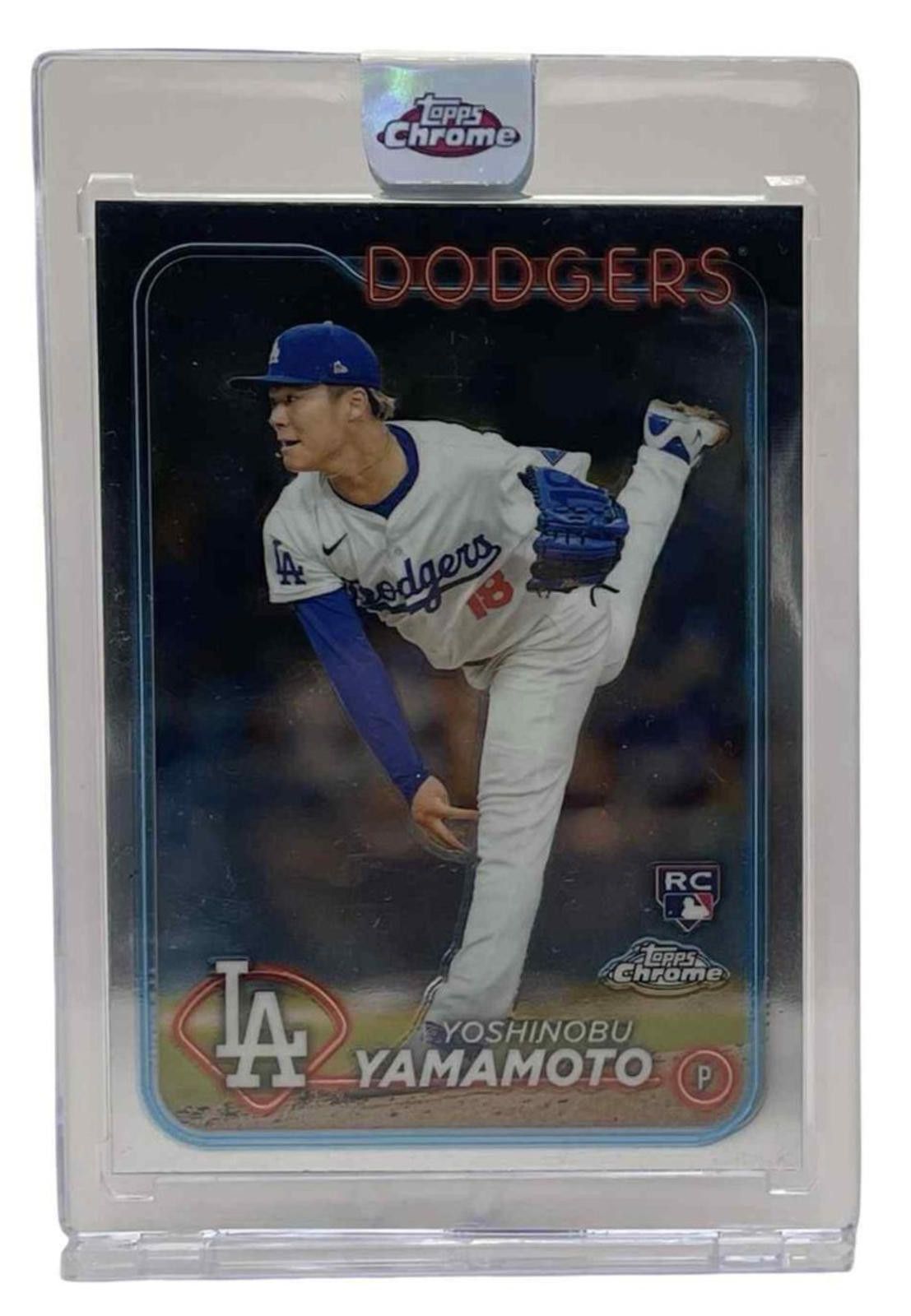 Other 2024 Topps Chrome #18 Yoshinobu Yamamoto Dodgers Rookie (RC) Size ONE SIZE - 2 Thumbnail