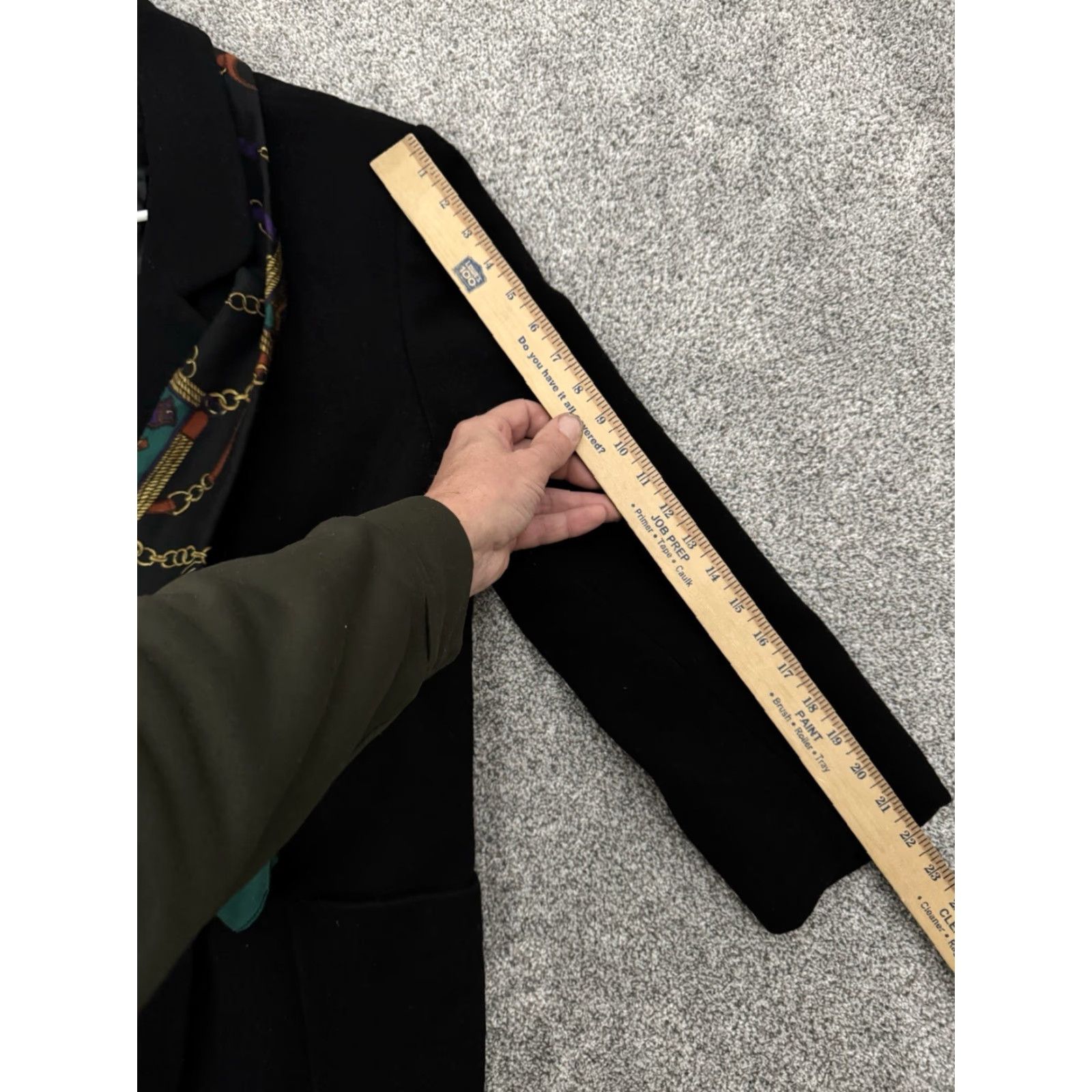 Doublet VINTAGE Karizma Overcoat Coat Womens 14P Petite Long Double Breasted Black 90s Goth City 90s Mens? Size XL / US 12-14 / IT 48-50 - 7 Thumbnail