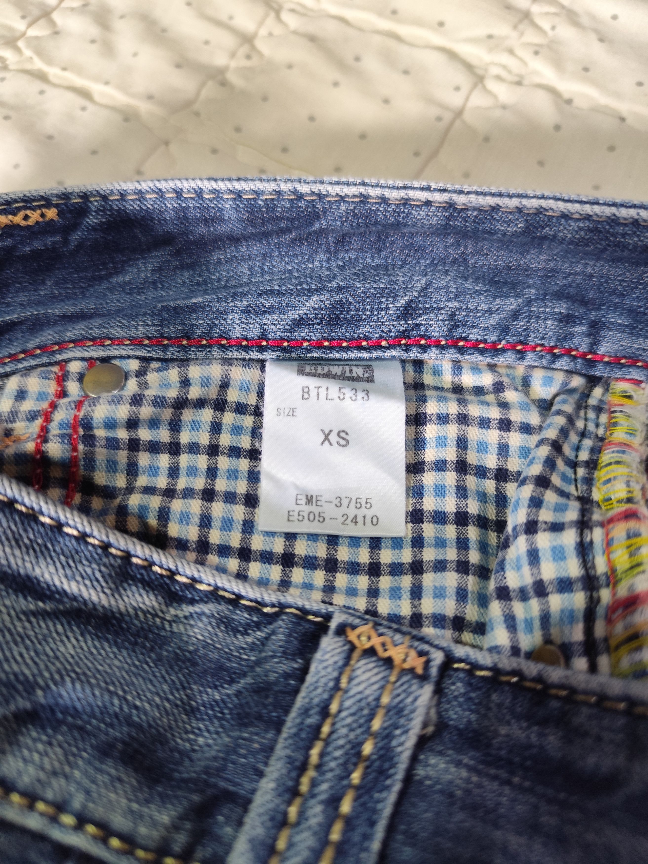 Beauty Beast × Edwin × If Six Was Nine Vintage Edwin 503 Blue Trip Washed Denim J017 Size 26" / US 2 / IT 38 - 17 Thumbnail