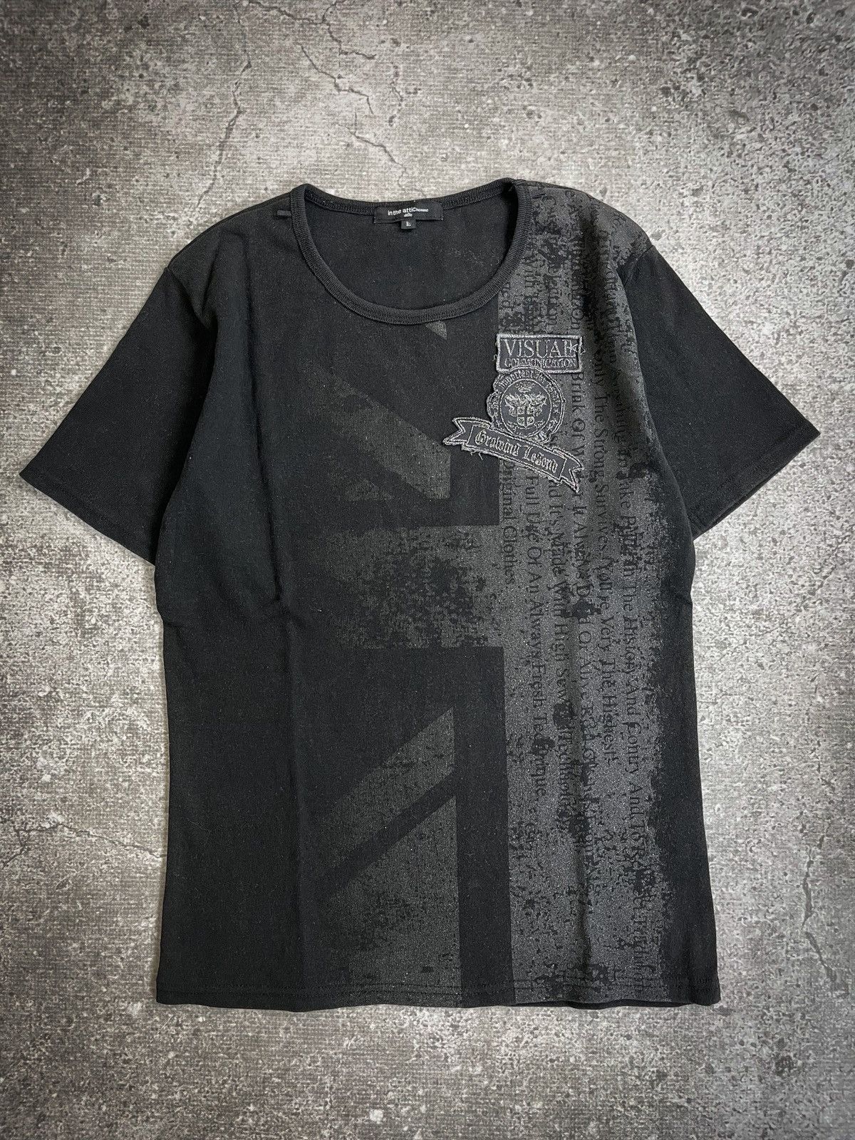In The Attic Homme Poem UK Flag Glitter T-shirt