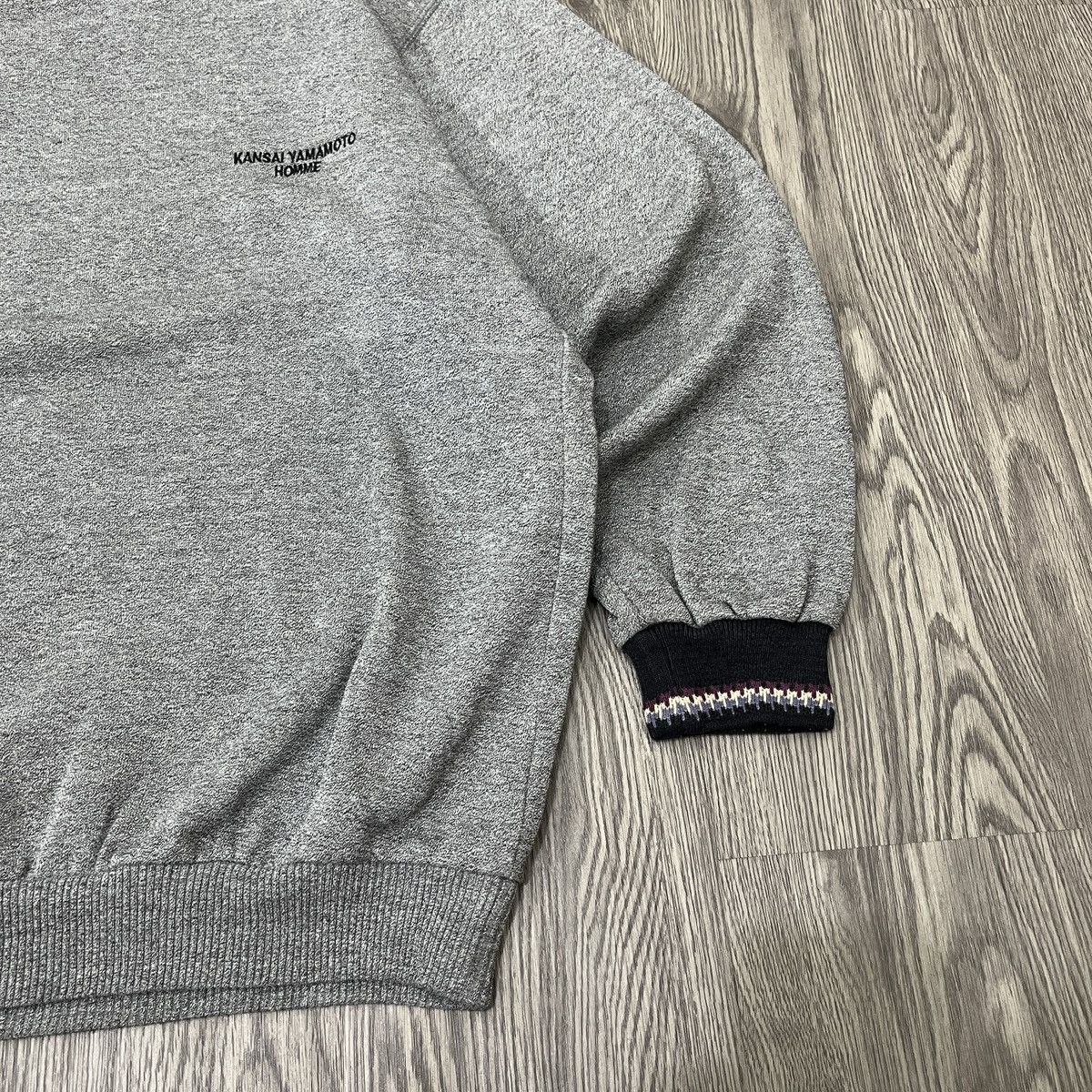 Kansai Yamamoto Kansai Yamamoto Homme - Crewneck Contrast Trim Collar Size US M / EU 48-50 / 2 - 3 Thumbnail