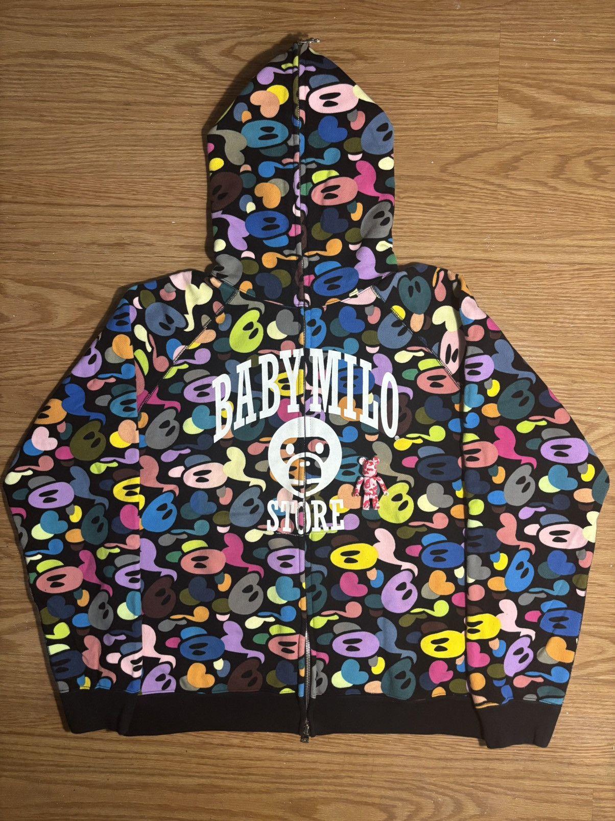 Bape × Nigo Bape baby milo Multi Camo Jacket hoodie Kanye Pharrell