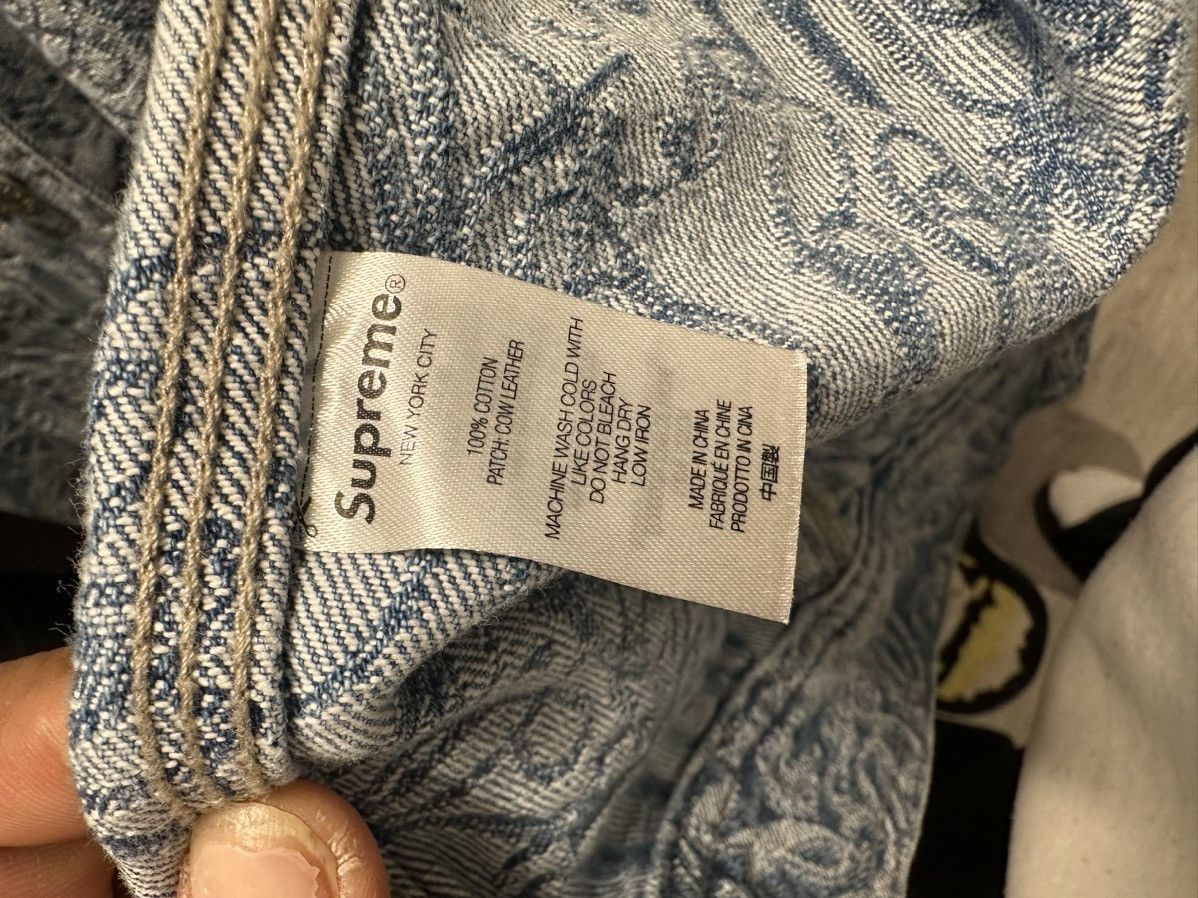 Supreme SUPREME SCRIPT JACQUARD DENIM TRUCKER JACKET Size US L / EU 52-54 / 3 - 4 Thumbnail