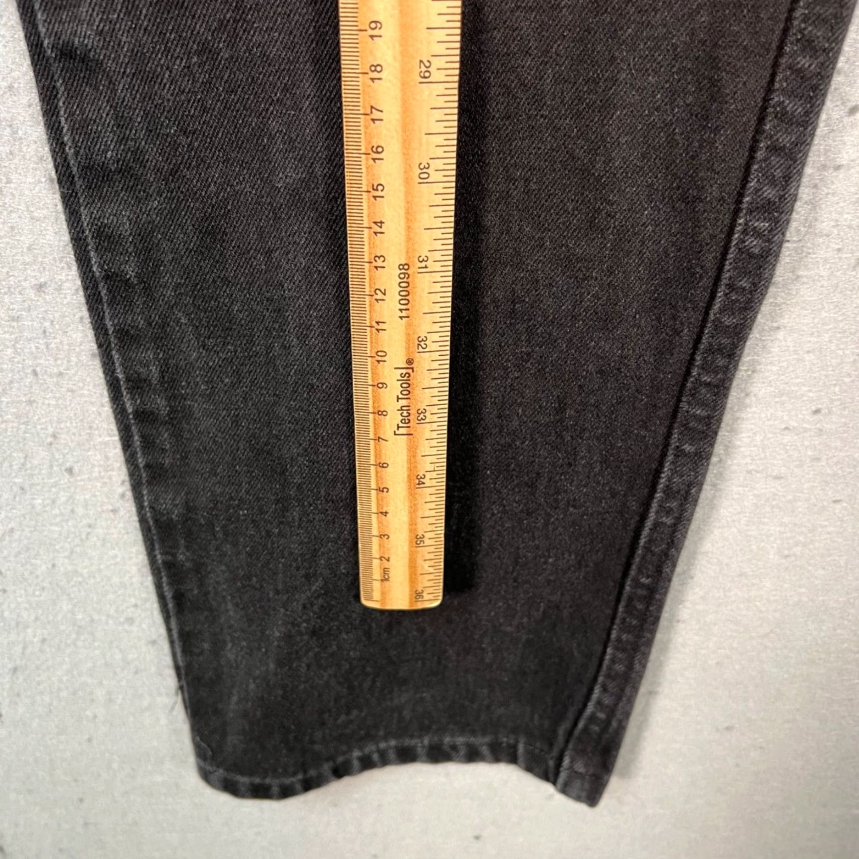 Harley Davidson VINTAGE Harley-Davidson Womens 8L Black Classic Fit Straight Leg Jeans 100% Cotton Denim Size 30" / US 8 / IT 44 - 6 Thumbnail