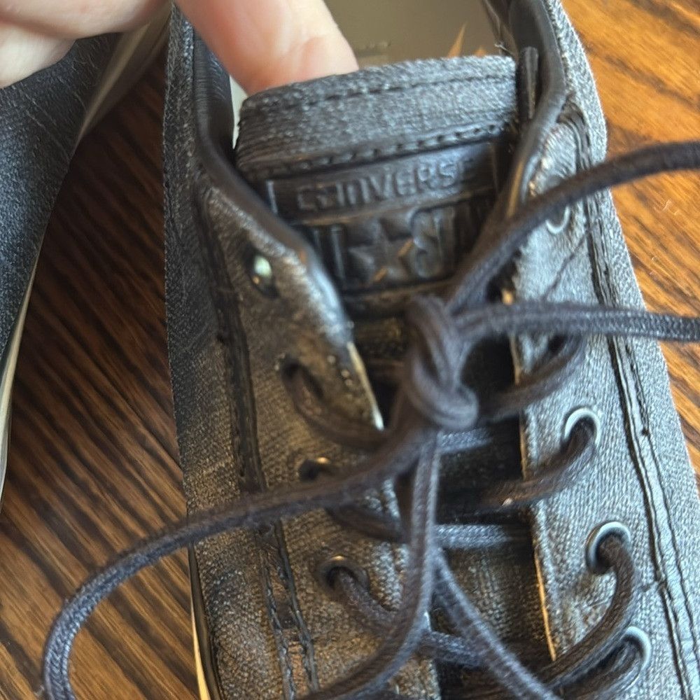 Converse × John Varvatos Converse X John Varvatos distressed black woven lace up low Size US 5 / EU 37 - 6 Thumbnail