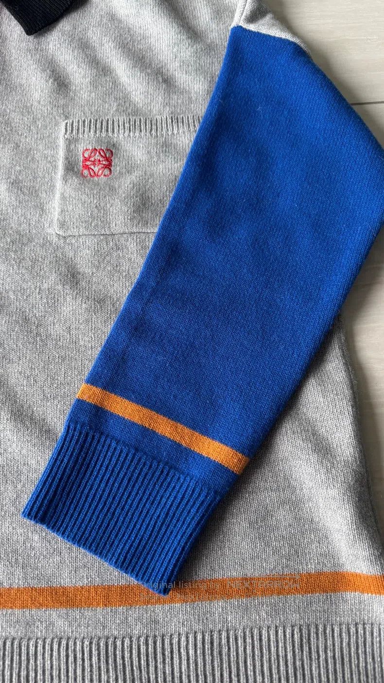 Loewe Loewe Color-blocked Polo-neck Knit Sweater Size S / US 4 / IT 40 - 5 Thumbnail
