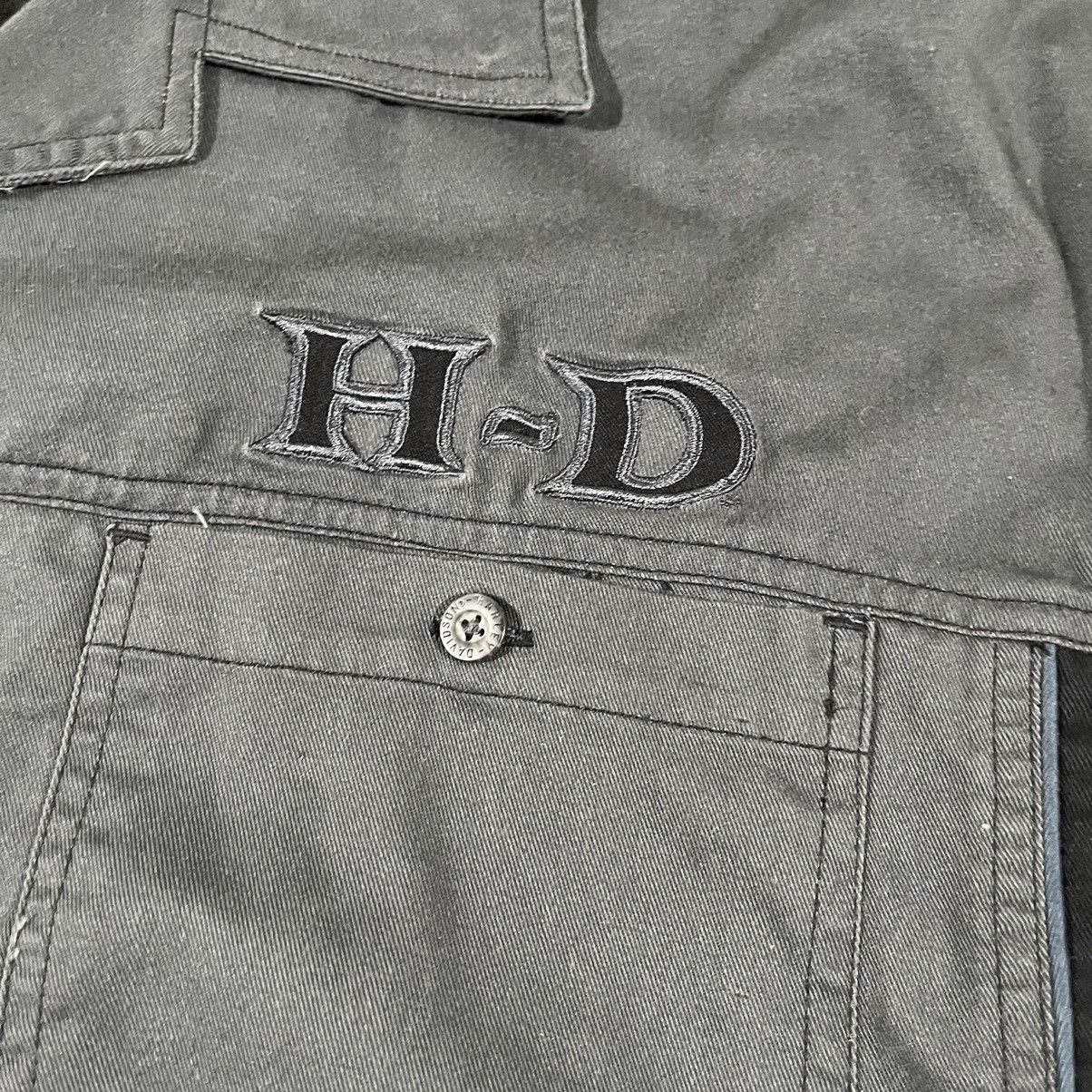 Harley Davidson × Vintage Harley Davidson Vintage Y2K Mechanic Button Up Shirt Biker Size US XXL / EU 58 / 5 - 5 Thumbnail