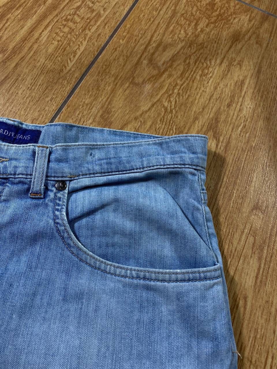 Trussardi × Vintage Vintage Short Denim Trussardi Flared Style Double Waist Size US 32 / EU 48 - 21 Thumbnail